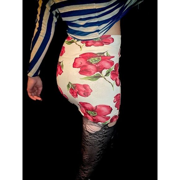 Wet Seal Floral High Waist Mini Pencil Skirt, Size S - Picture 5 of 9